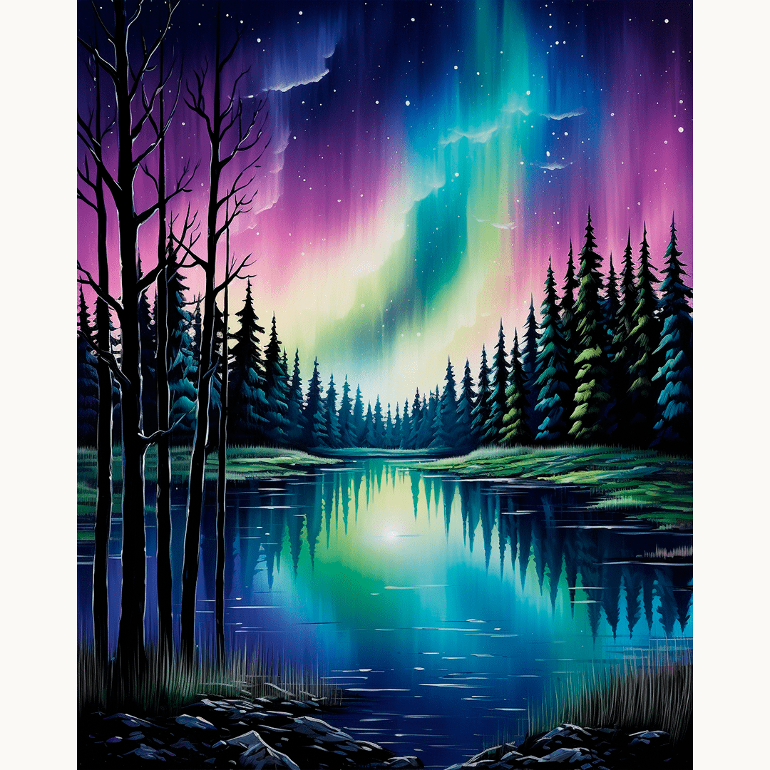 Aurora Lake Silence