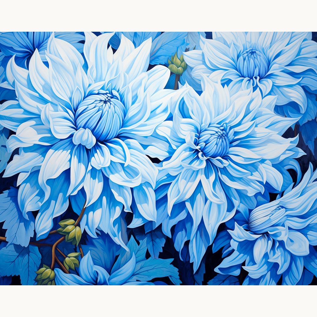 Azure Chrysanthemums