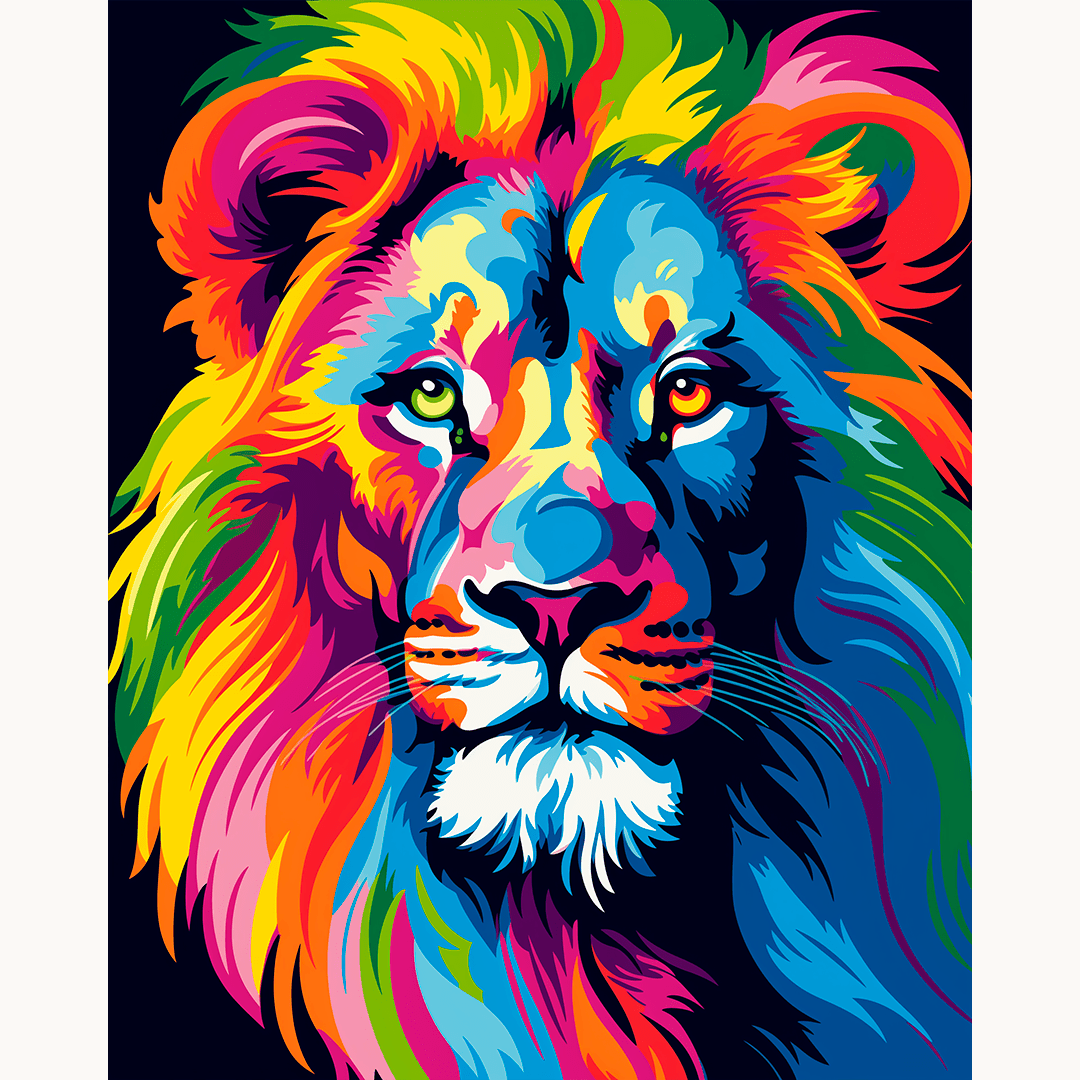 Colorful Lion