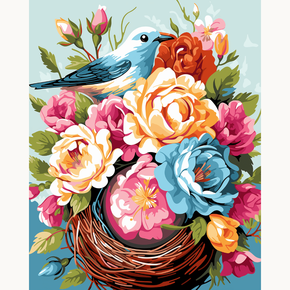 Floral Bird Nest